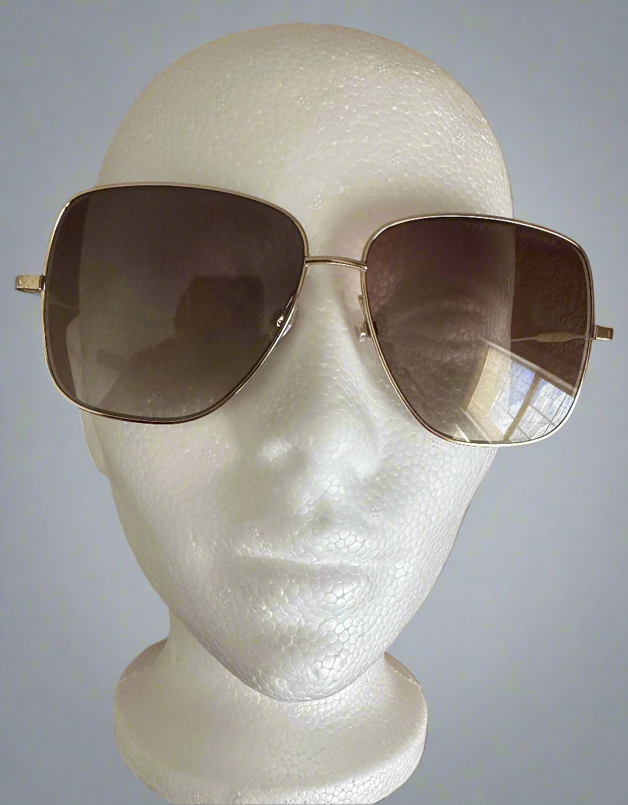 NEW! Marc Jacobs Aviators with Brown tinted lenses and gold frames