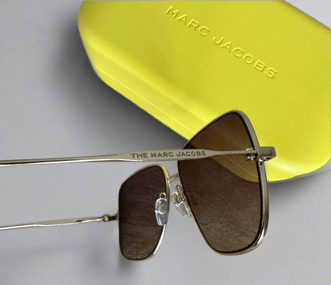 NEW! Marc Jacobs Aviators with Brown tinted lenses and gold frames