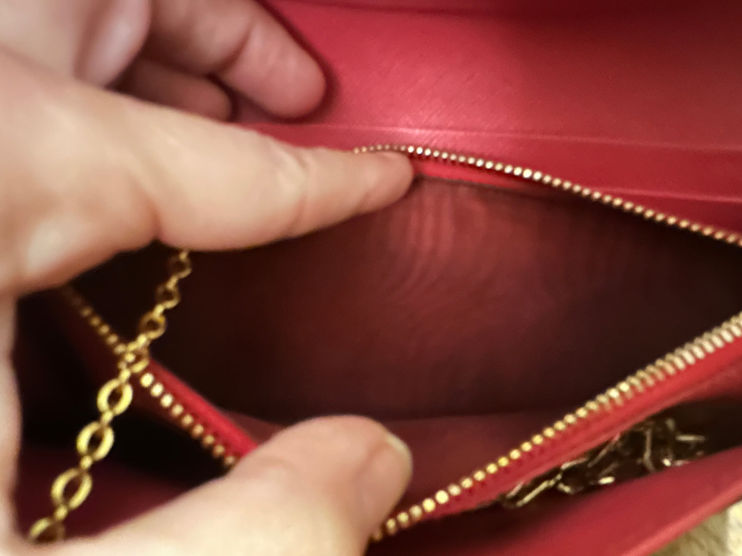 Still in Stores! New! Prada Double Snap Long Safiano Tri-tone Wallet in Black/ Pink Hibiscus with unbranded gold chain