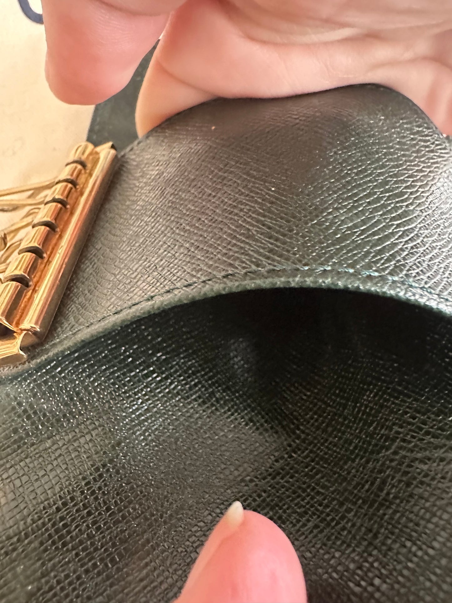 Louis Vuitton Taiga Green Key Case (6) w dusty and original tags