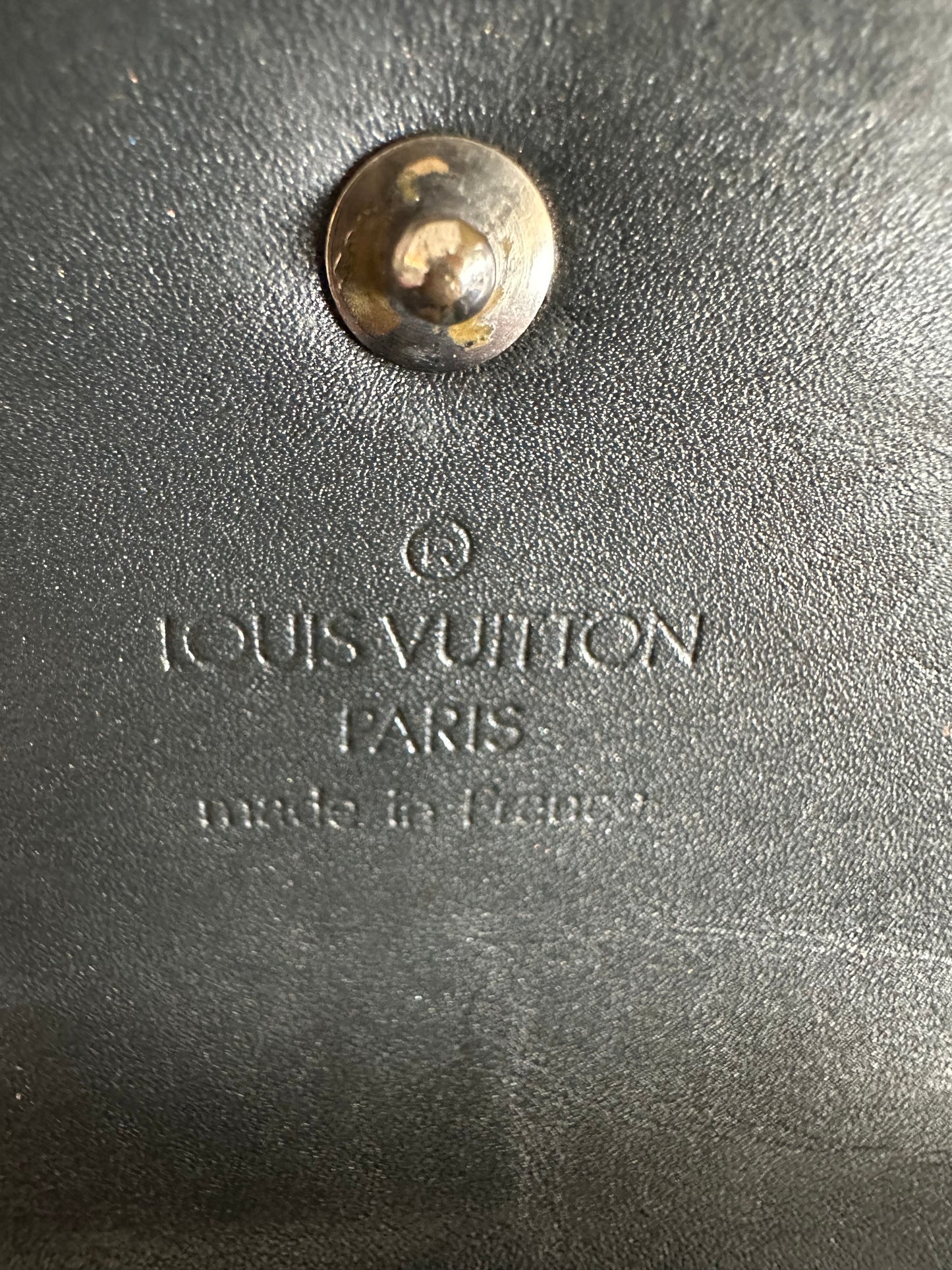 Louis Vuitton MATTE Black Vernis Long International Wallet
