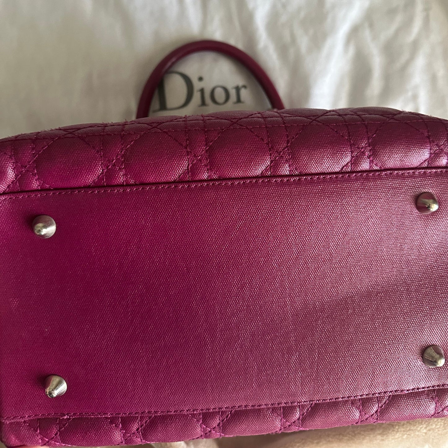 Christian Dior Cannage Boston Bag