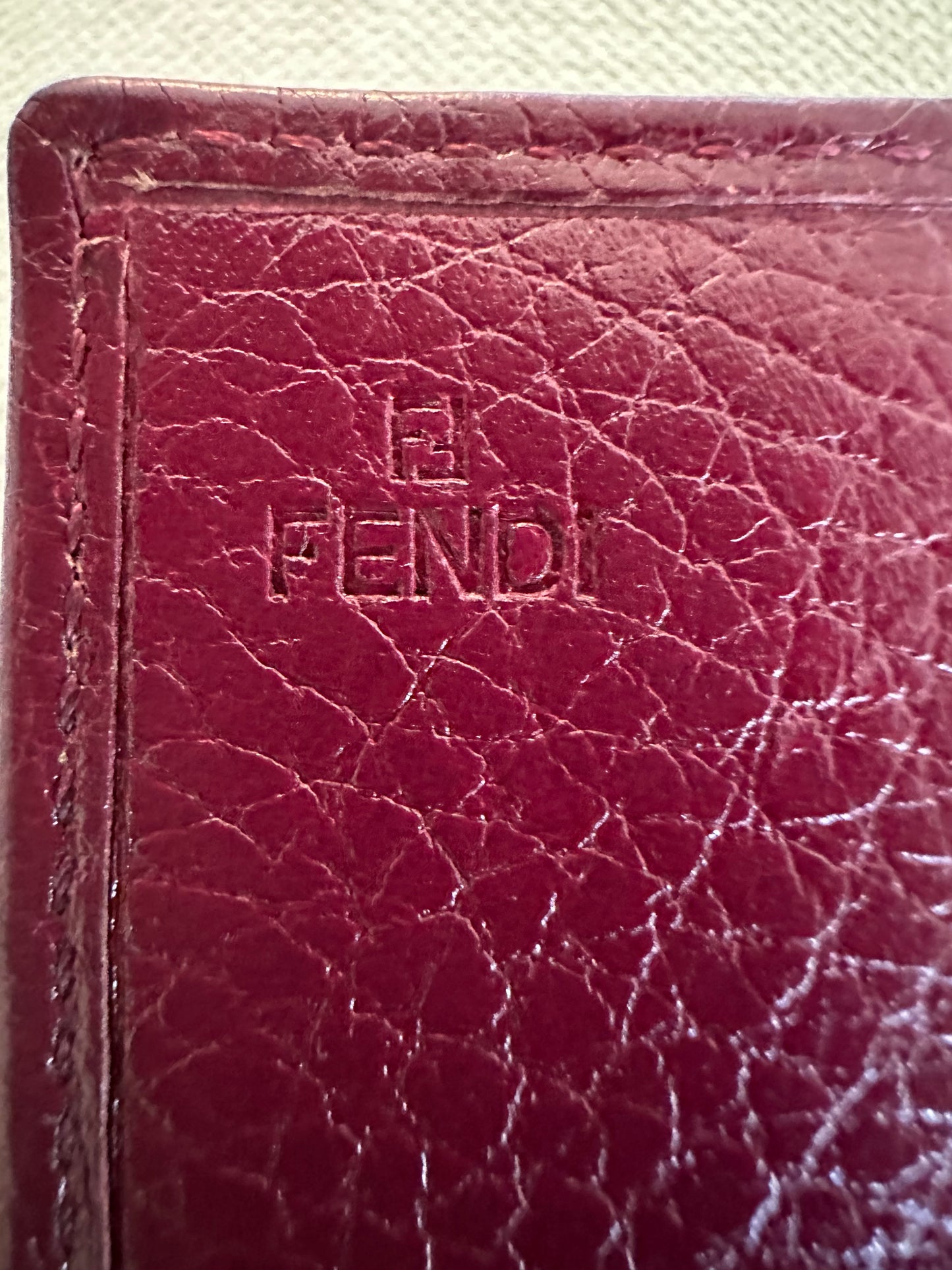 Fendi Zucchino Long wallet with Unbranded chain in multicolored leather and canvas