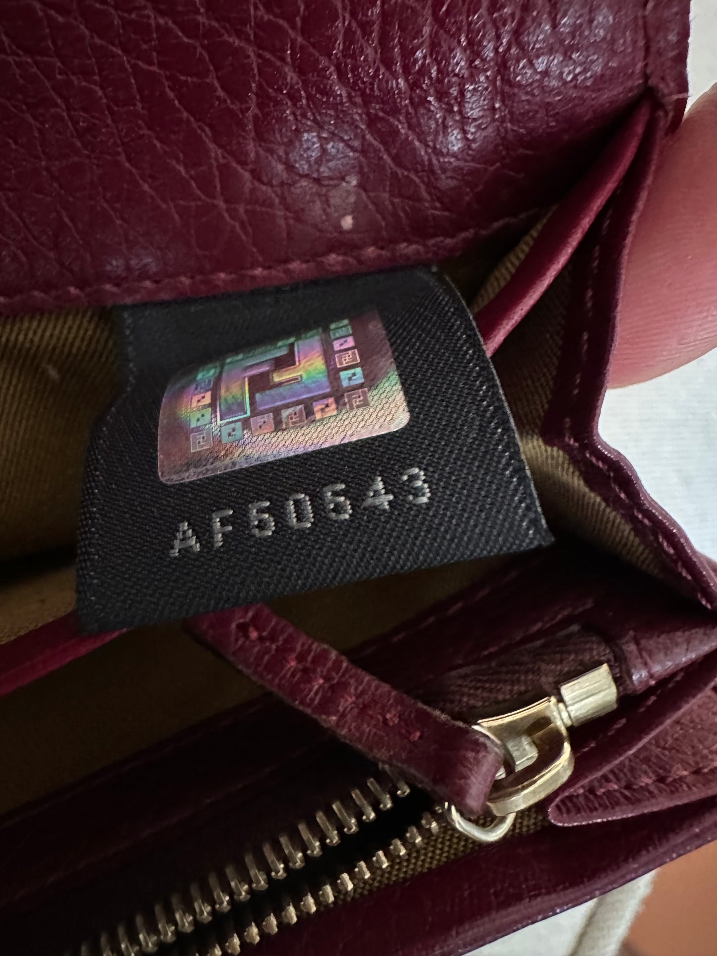 Fendi Zucchino Long wallet with Unbranded chain in multicolored leather and canvas