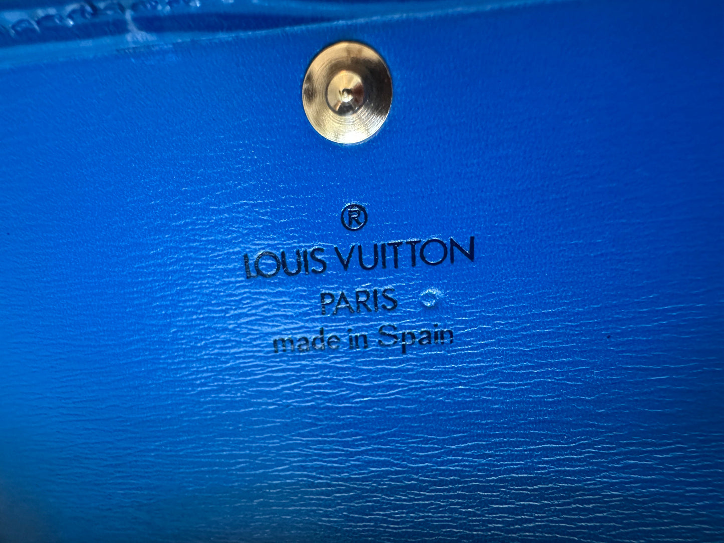 Louis Vuitton Epi Leather 4- Key Case in Toledo Blue