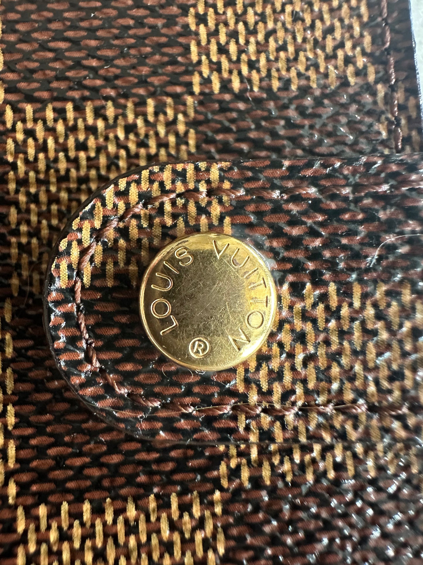 Louis Vuitton Damier Agenda - small ring with original stickers and inserts