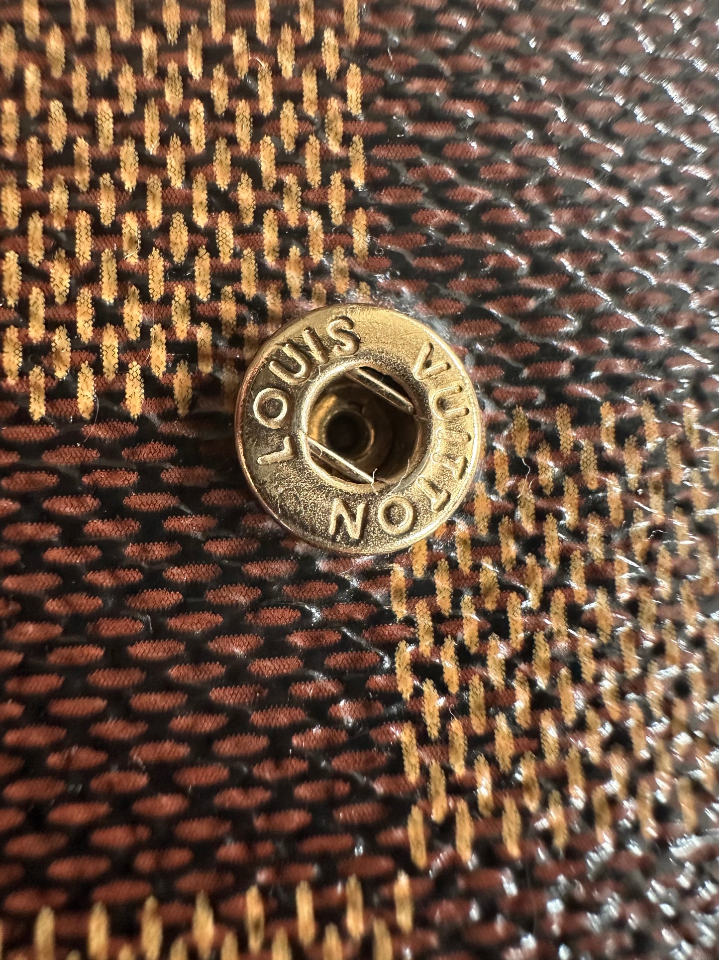 Louis Vuitton Damier Agenda - small ring with original stickers and inserts
