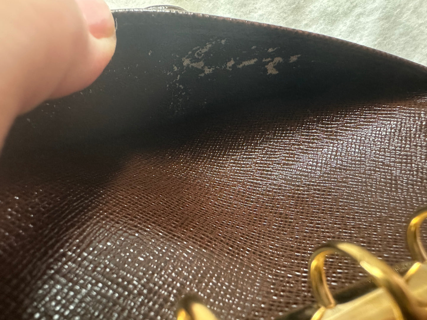 Louis Vuitton Damier Agenda - small ring with original stickers and inserts