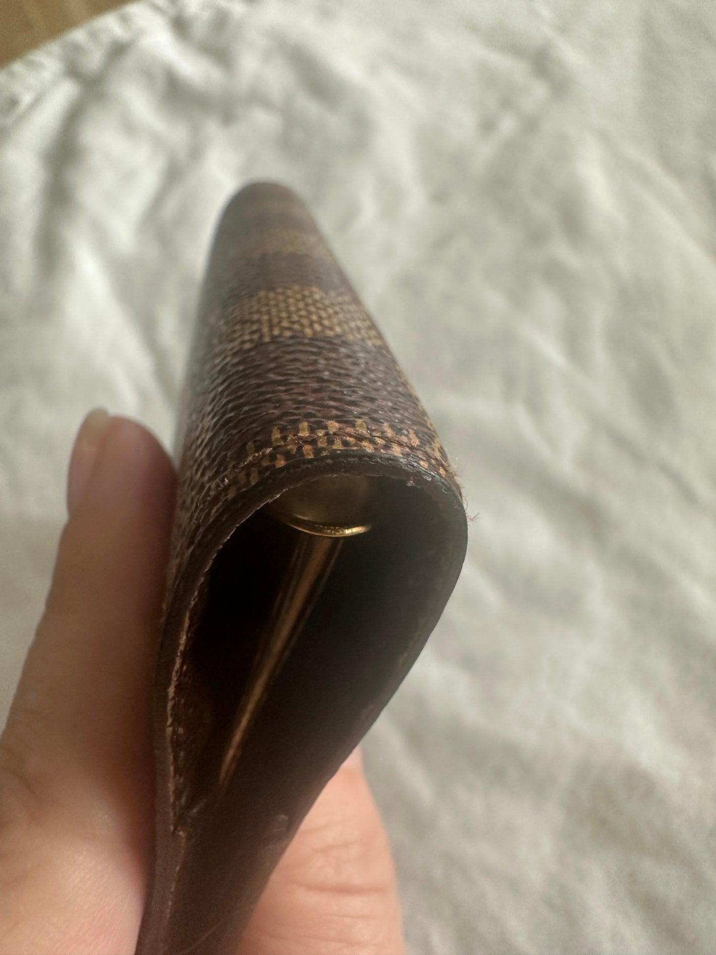 Louis Vuitton Damier Agenda - small ring with original stickers and inserts