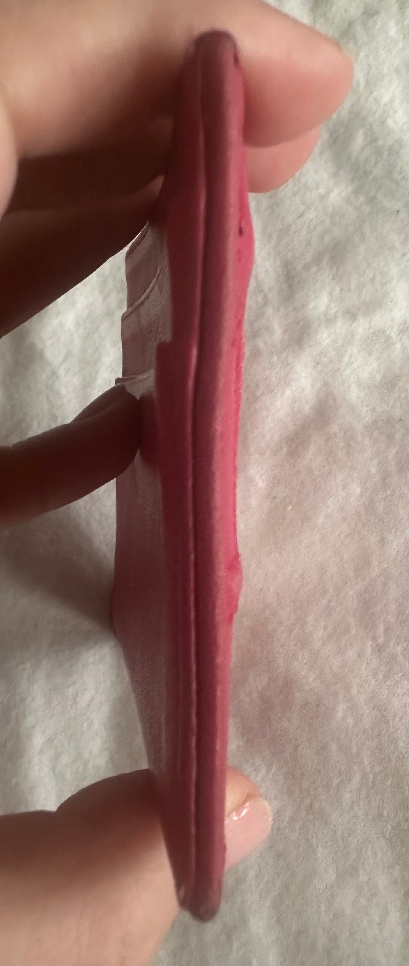 Christian Dior Magenta Pink Leather Card Case