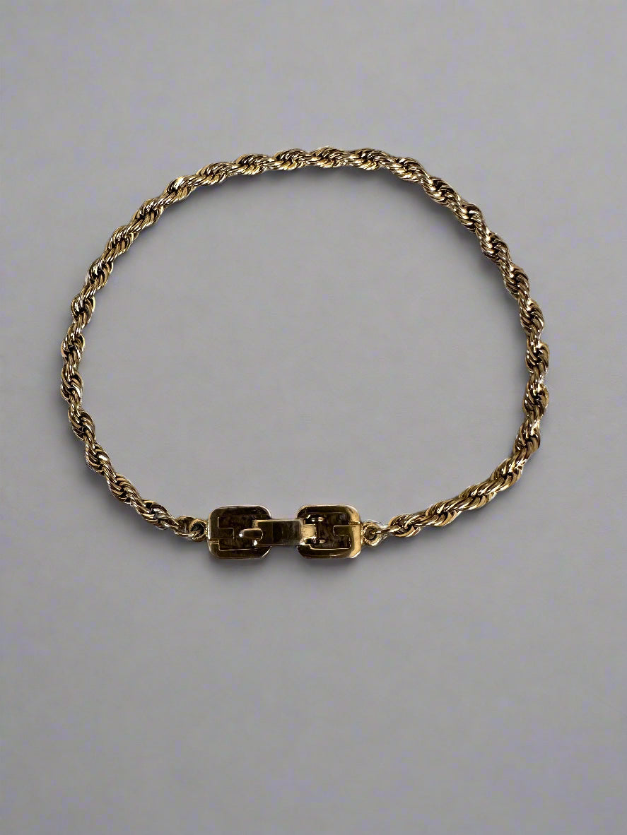 Givenchy Vintage Gold Chain 8" Bracelet