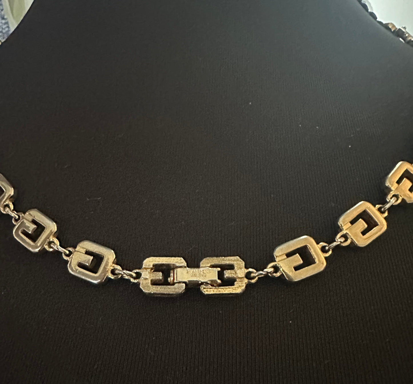 Vintage Givency Necklace in Signature "G" Link Chain Motif - LONG