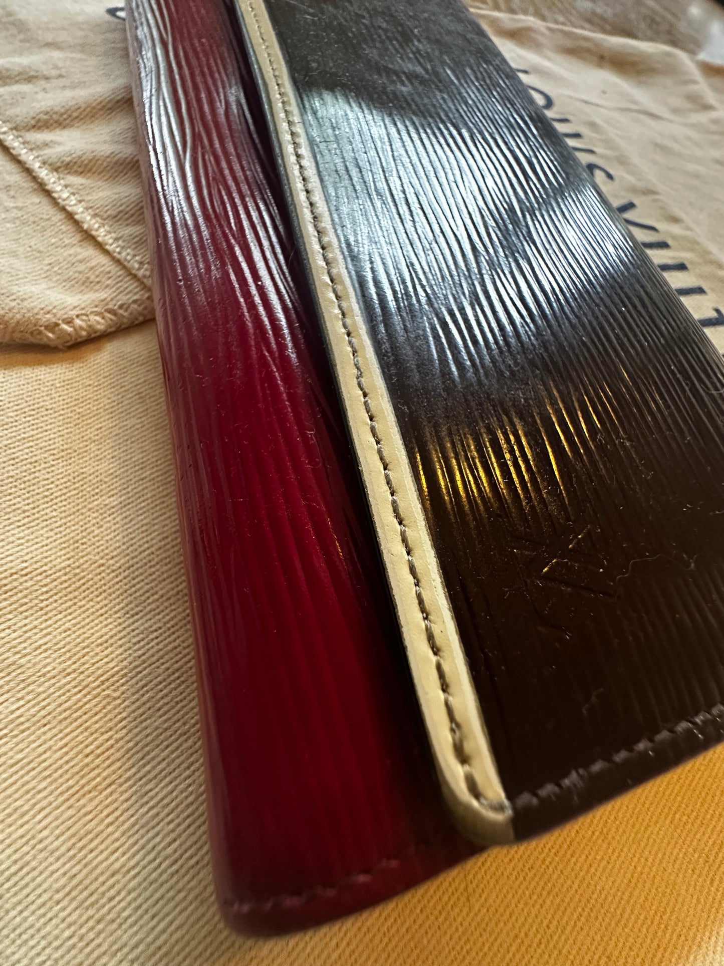 Louis Vuitton Tri-Color Porte Feuille Flore Epi Leather Long Snap/Flap Wallet