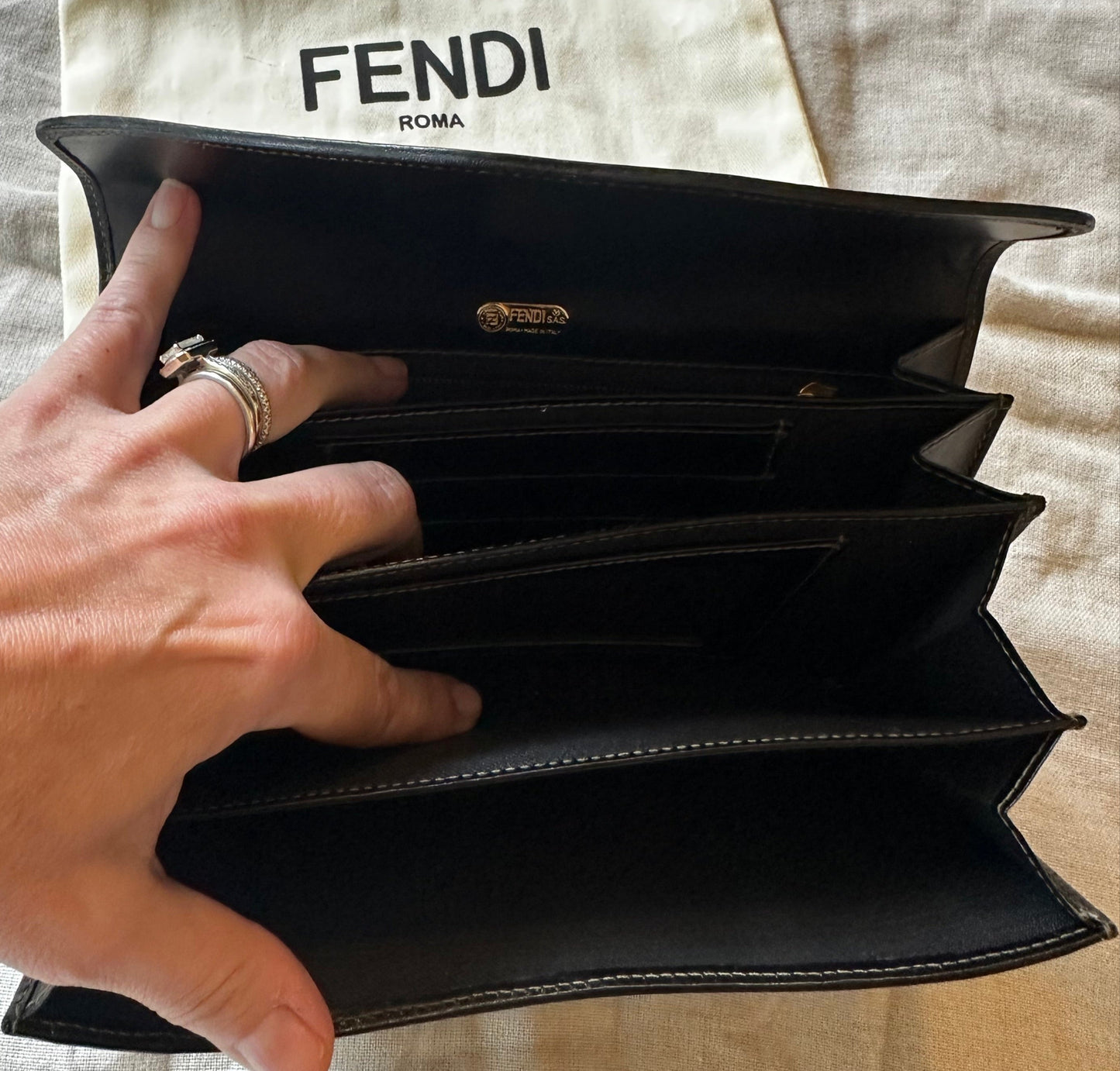 Fendi VINTAGE!! Penguin Long Wallet/Clutch