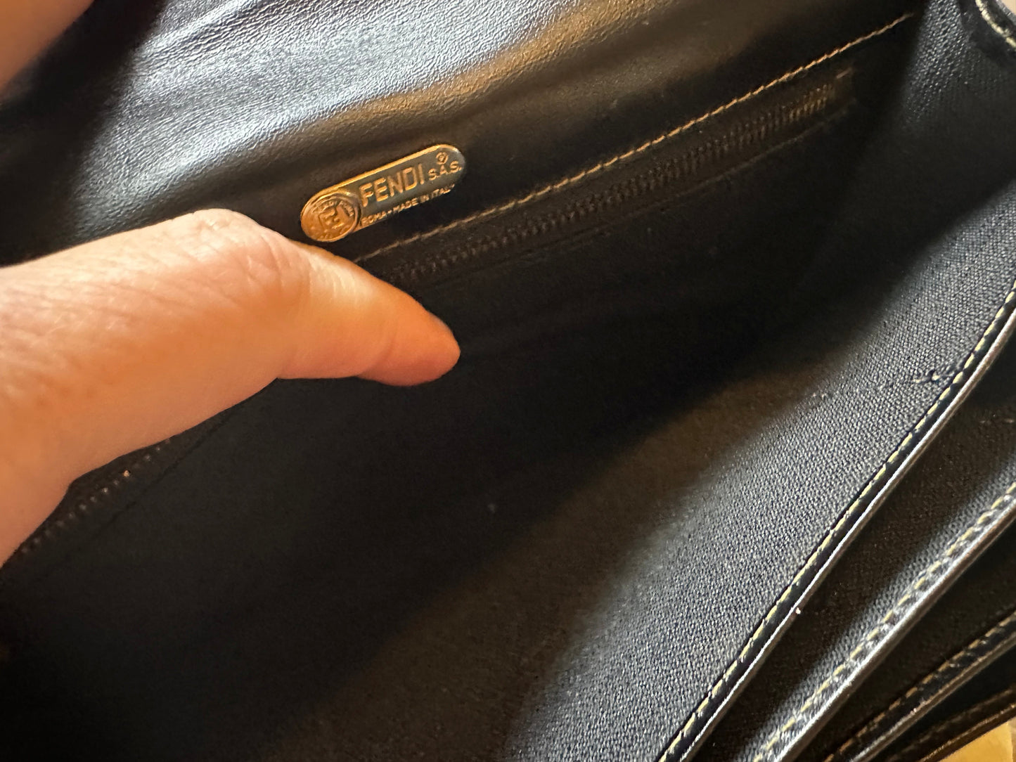 Fendi VINTAGE!! Penguin Long Wallet/Clutch