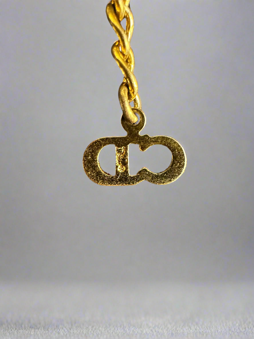 Christian Dior Necklace with Branded "DIOR" ID tag
