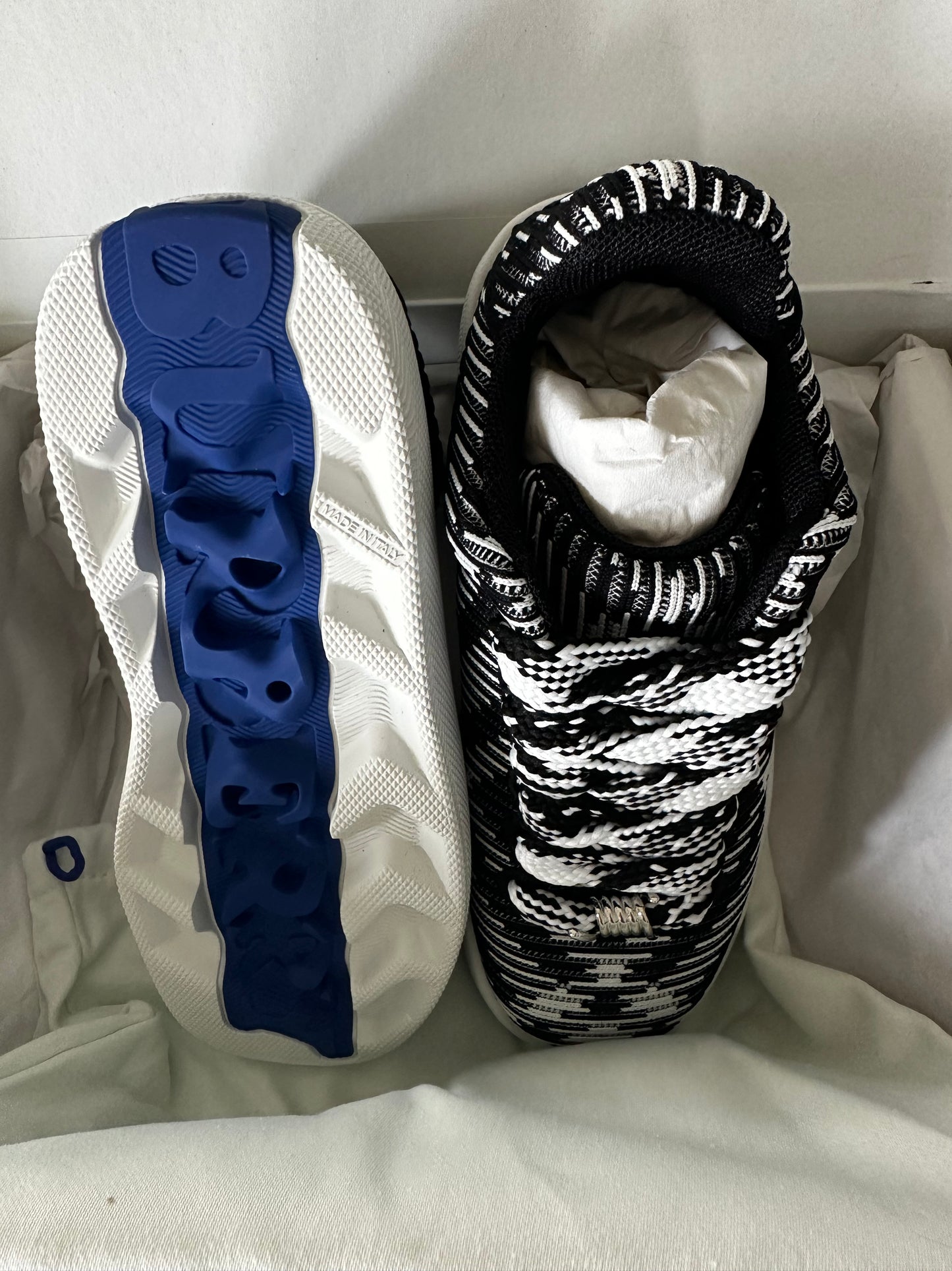 Burberry !New with Tags! Black and White Novocheck Sneakers sz 37.5
