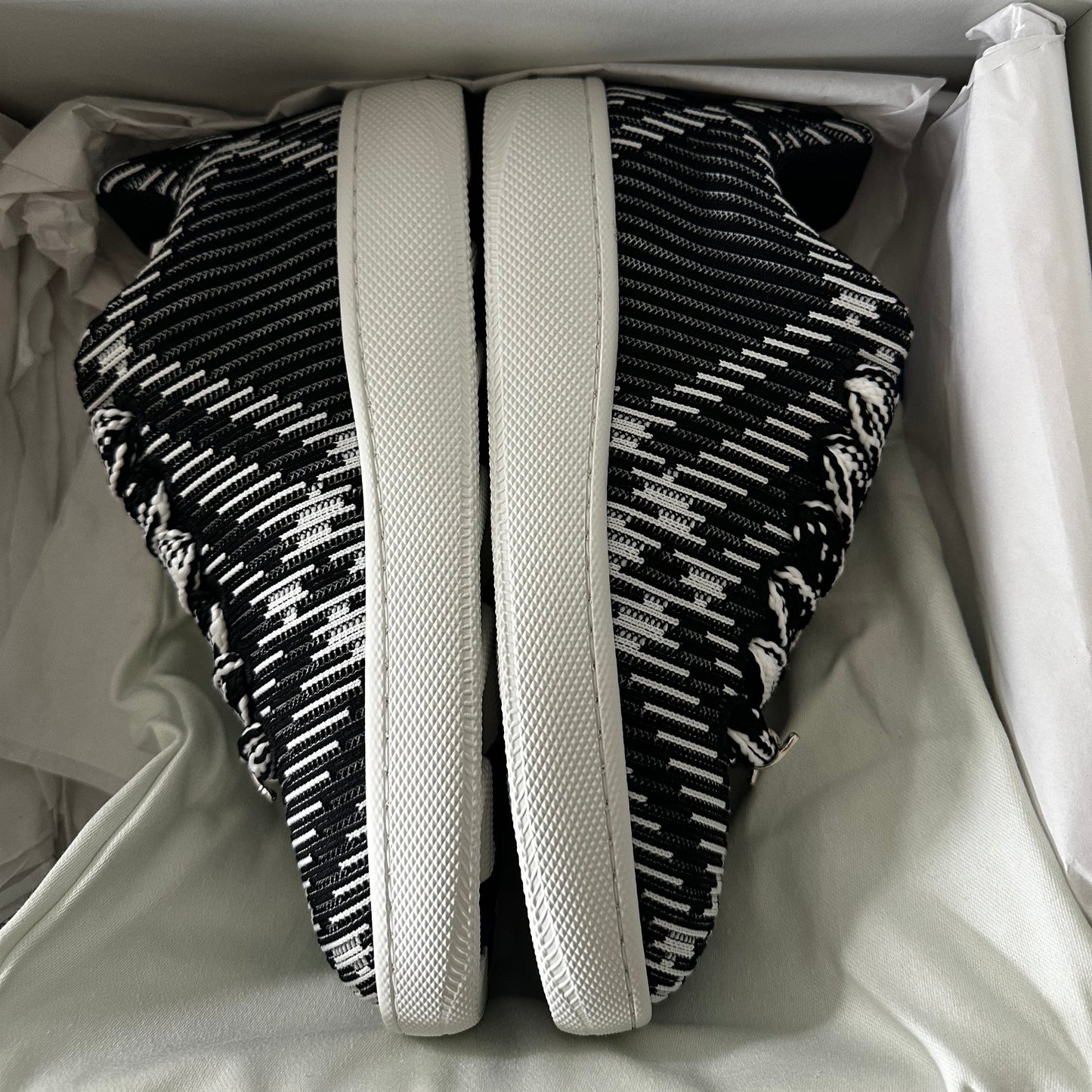 Burberry !New with Tags! Black and White Novocheck Sneakers sz 37.5