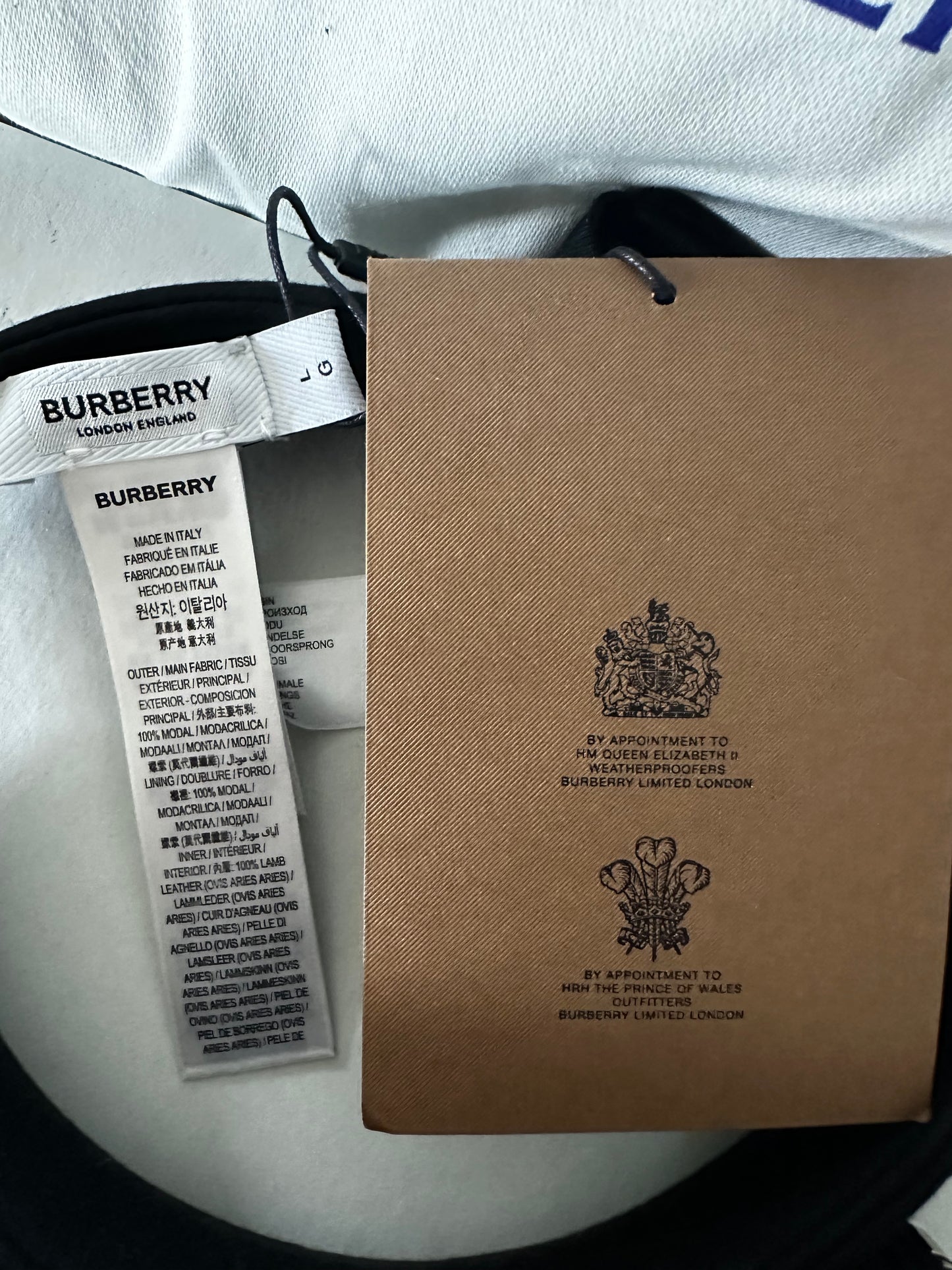 Burberry Two-in-One Visor with removable zipper pouch! New with Tags