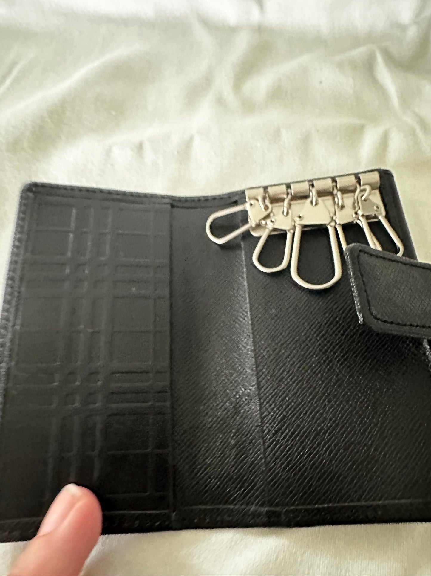Burberry Key Holder with 5 key rings