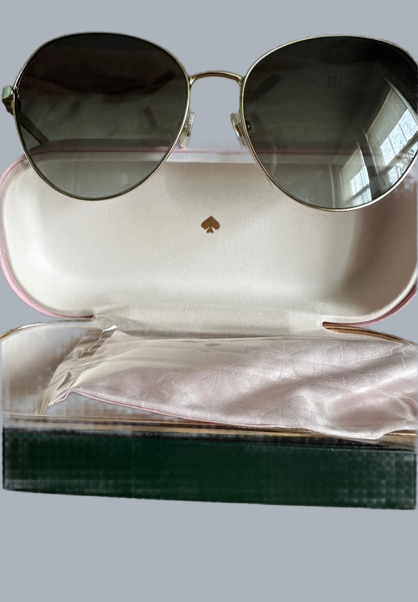 Kate Spade "Hello Sunshine" Octavia sunglasses with Aqua/Seafoam accents