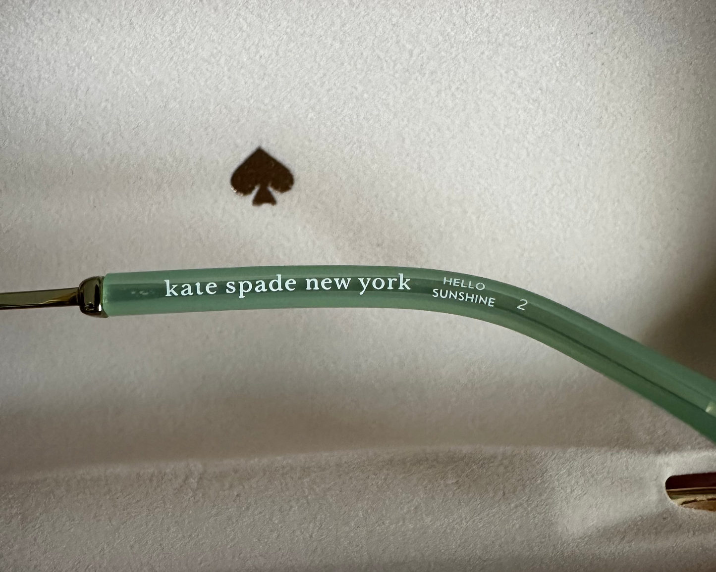 Kate Spade "Hello Sunshine" Octavia sunglasses with Aqua/Seafoam accents