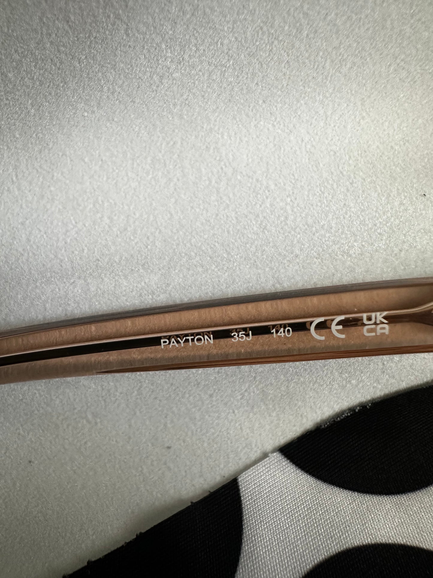 Kate Spade RX Frames in clear taupe/nude/rosegold