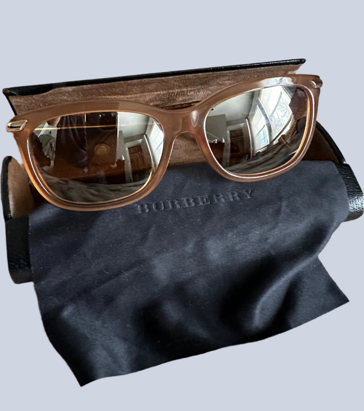 Burberry Sunglasses with Amber/Brown Frames and Brown lenses