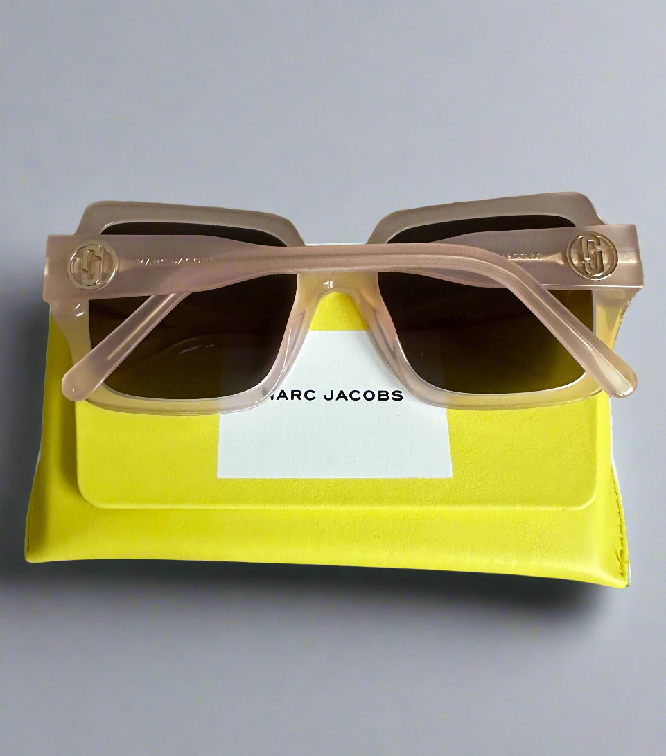 Marc Jacobs Sunglasses with Chunky Blush Frames and Brown Lenses