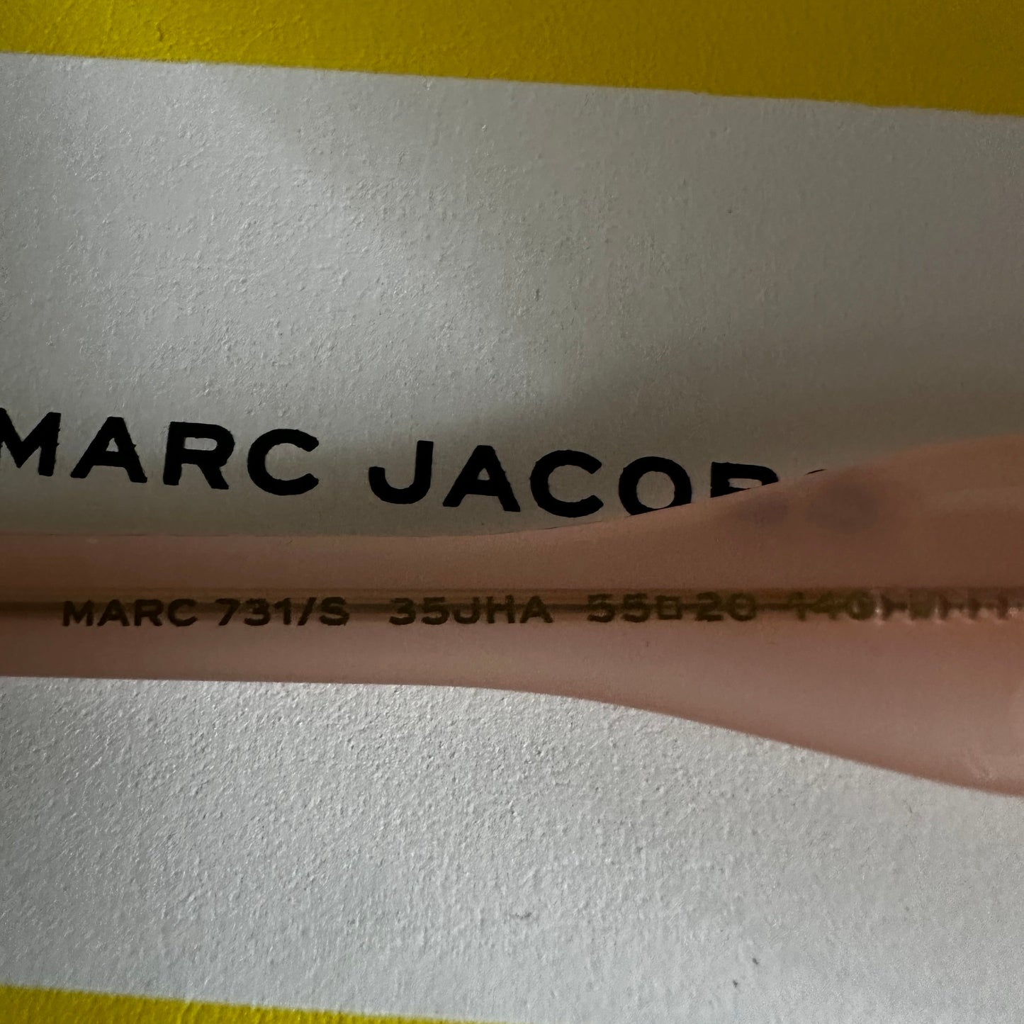 Marc Jacobs Sunglasses with Chunky Blush Frames and Brown Lenses
