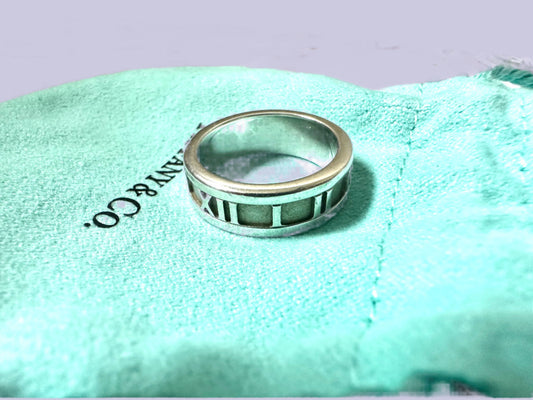 Tiffany Atlas Ring in .925 Sterling Size 5.5