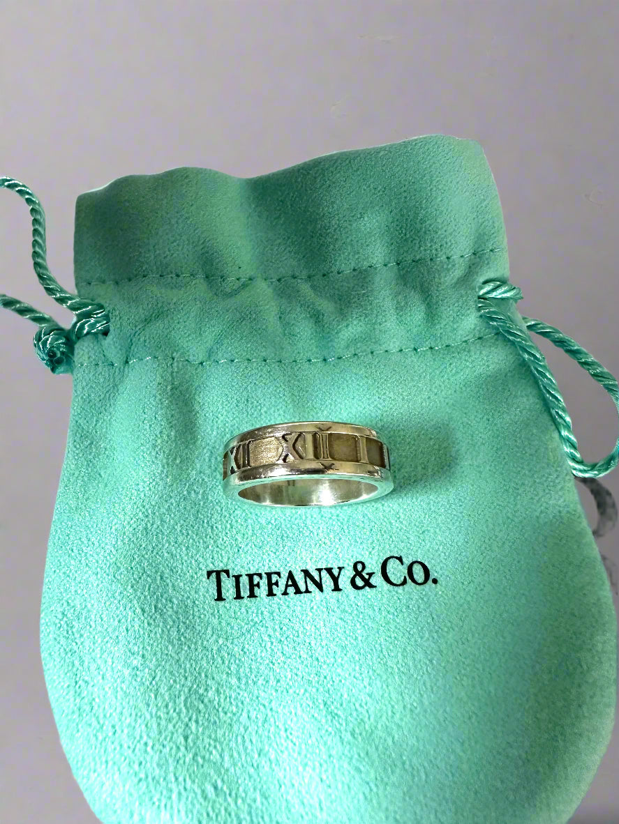 Tiffany Atlas Ring in .925 Sterling Size 5.5