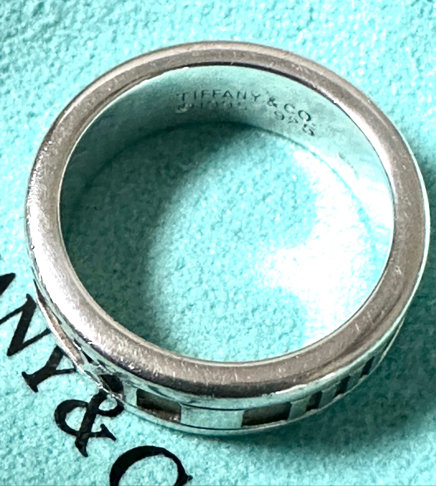 Tiffany Atlas Ring in .925 Sterling Size 5.5