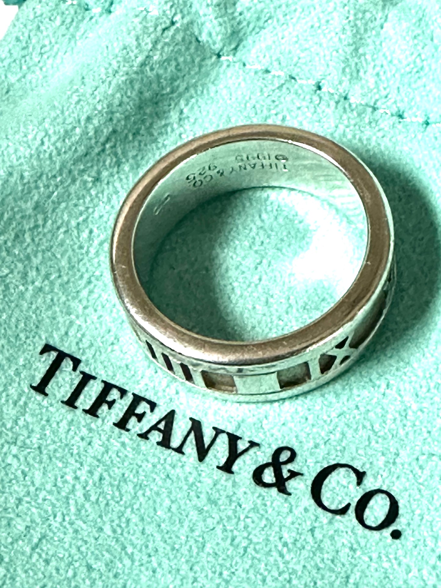 Tiffany Atlas Ring in .925 Sterling Size 5.5