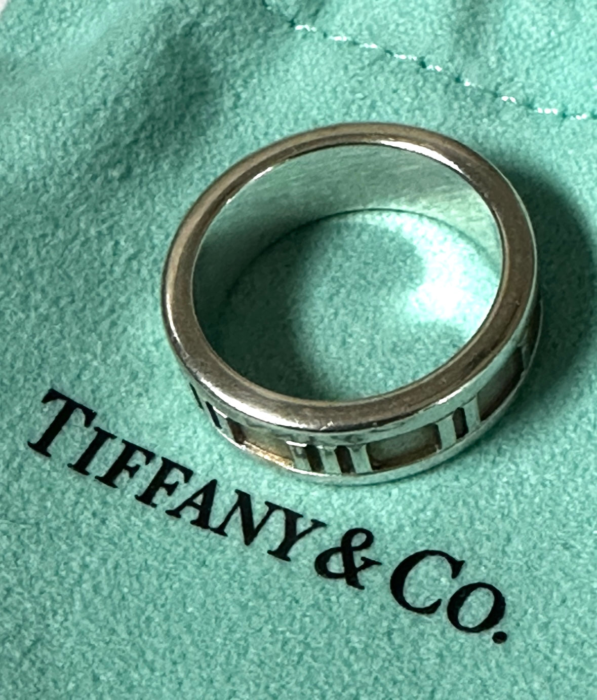 Tiffany Atlas Ring in .925 Sterling Size 5.5