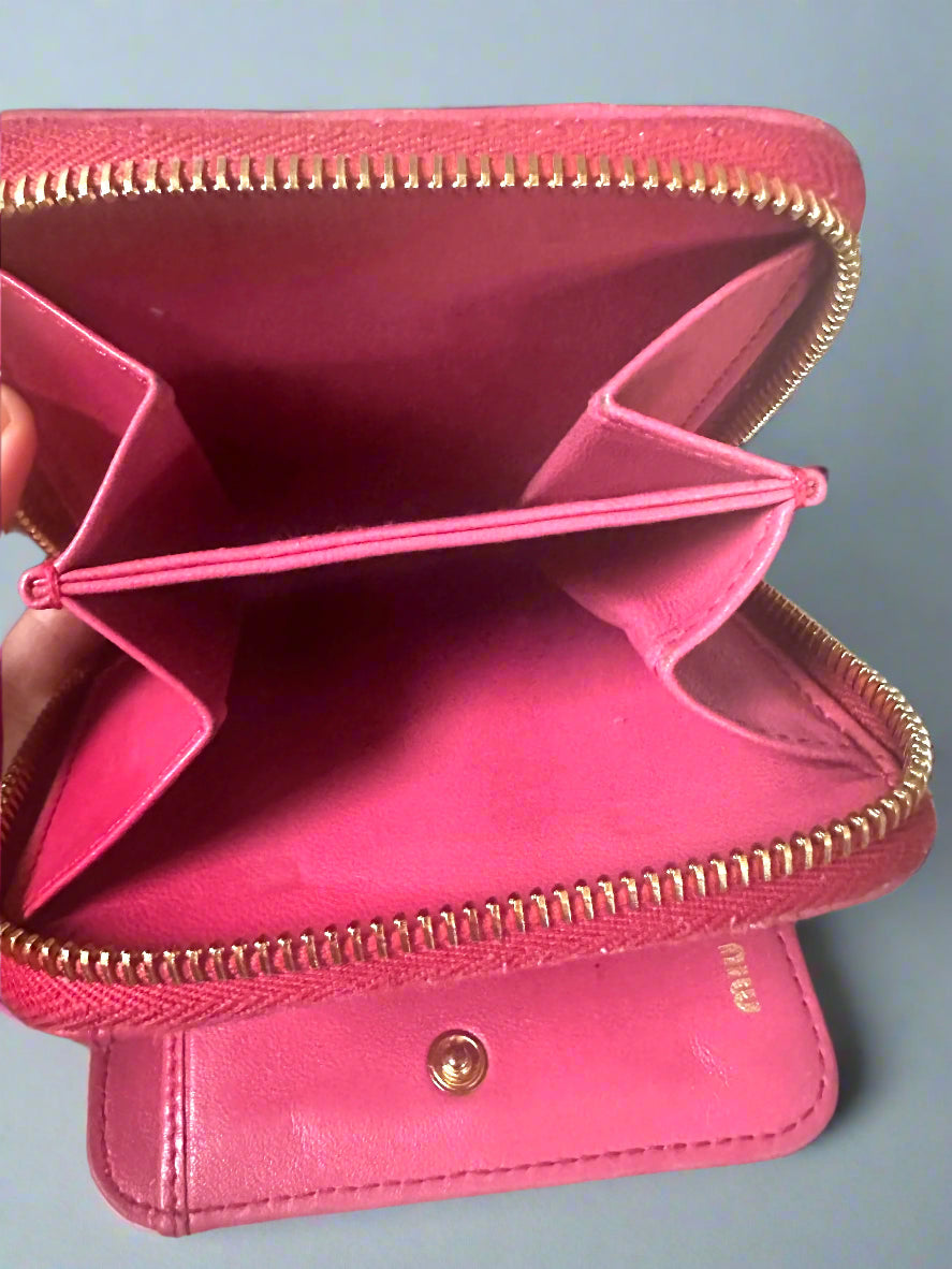 Miu Miu Small Nappa Matelassé Wallet