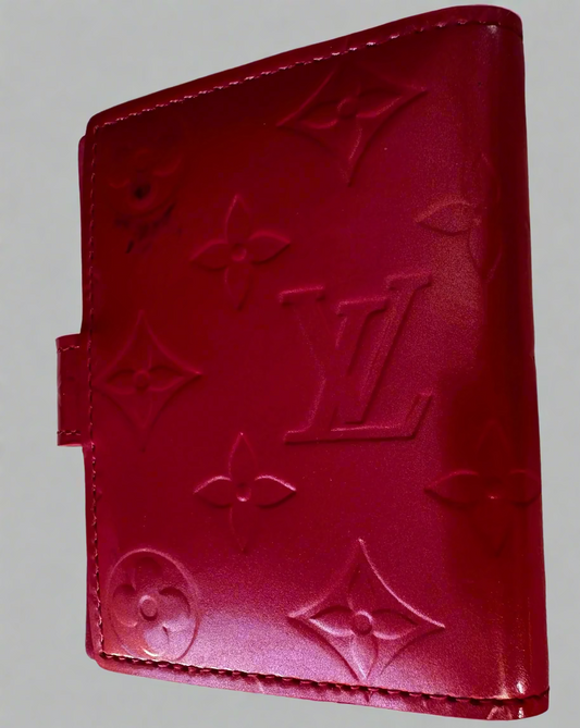 Louis Vuitton Vernis Card Holder in Watermelon/Pommes D'Amour