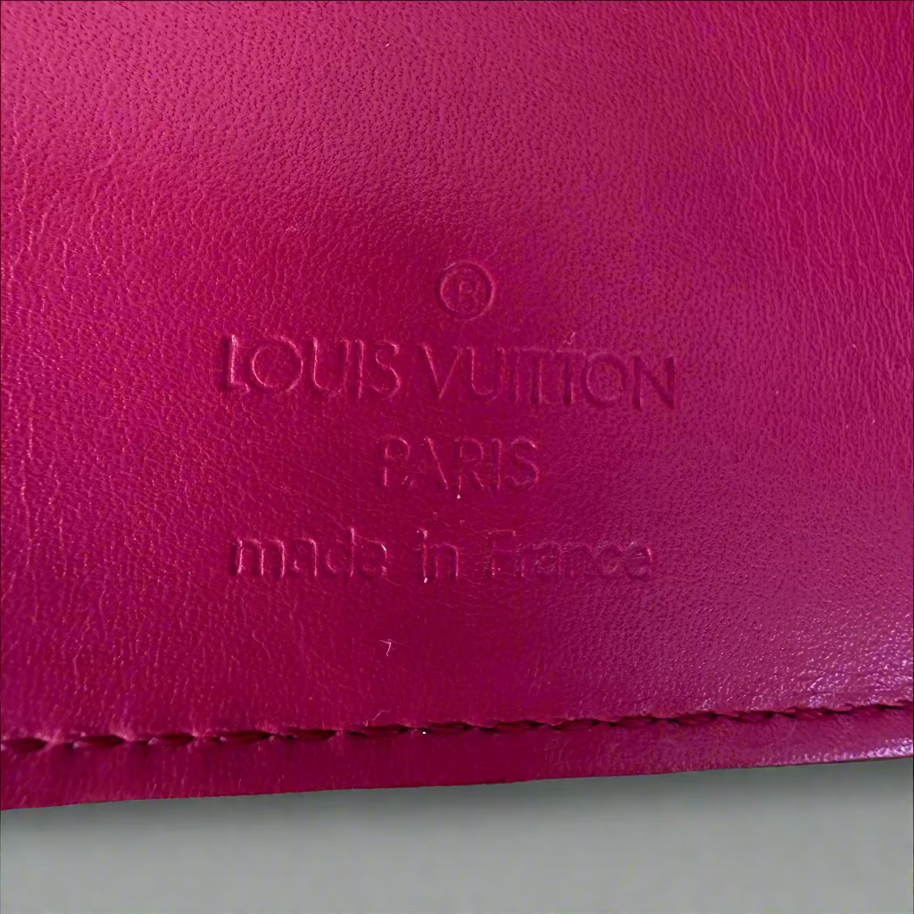 Louis Vuitton Vernis Card Holder in Watermelon/Pommes D'Amour