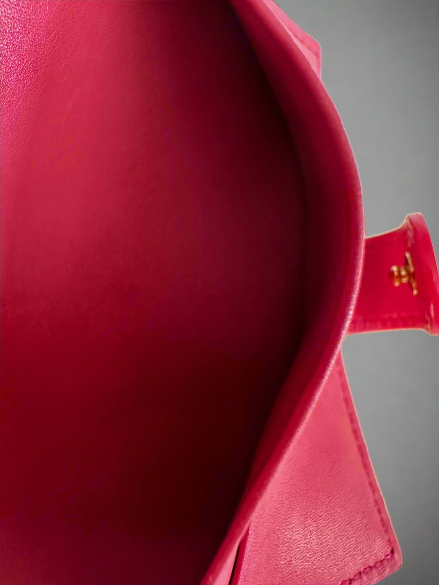 Louis Vuitton Vernis Card Holder in Watermelon/Pommes D'Amour
