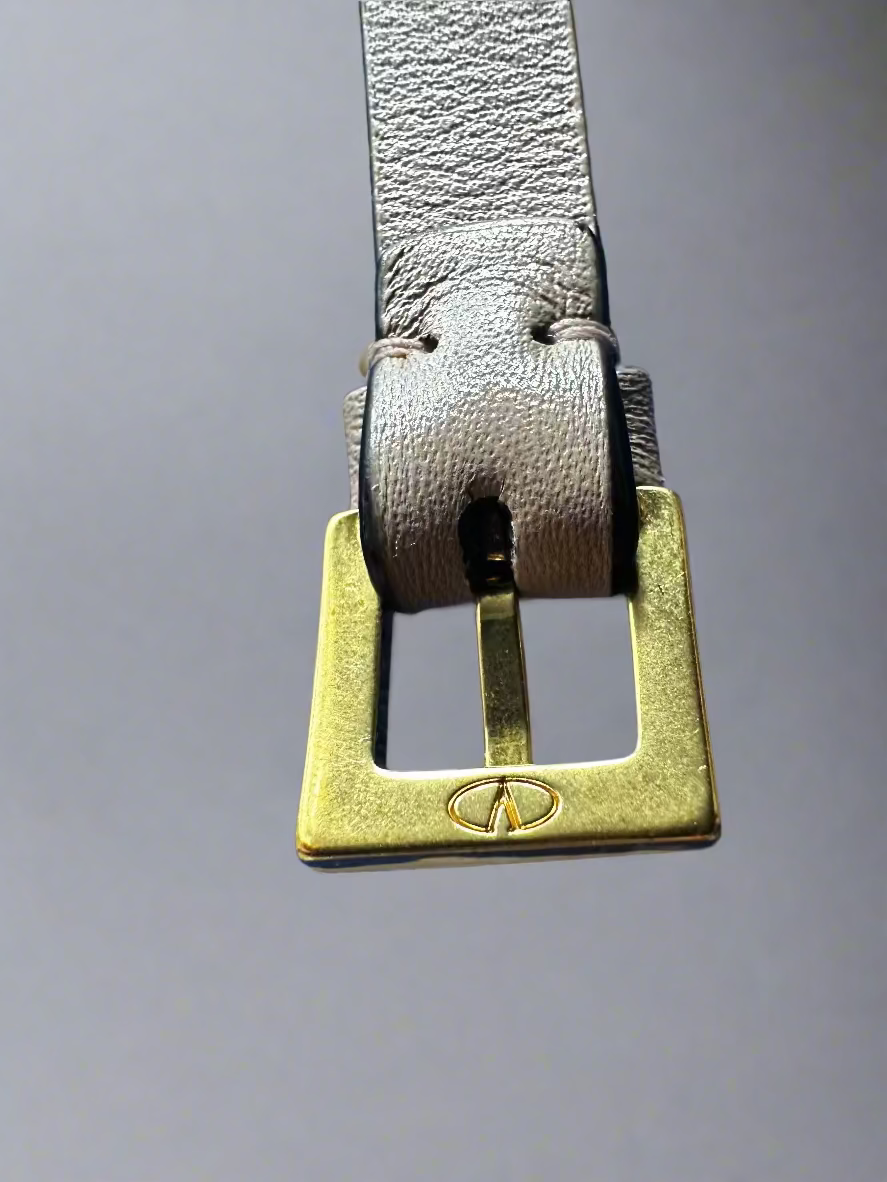 Valentino Garavani V-Logo Pink Leather Bracelet