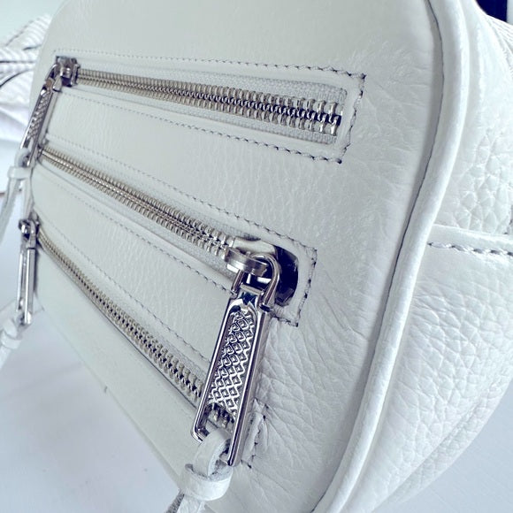 Rebecca Minkoff Bum Bag/ White Leather Crossbody Bag