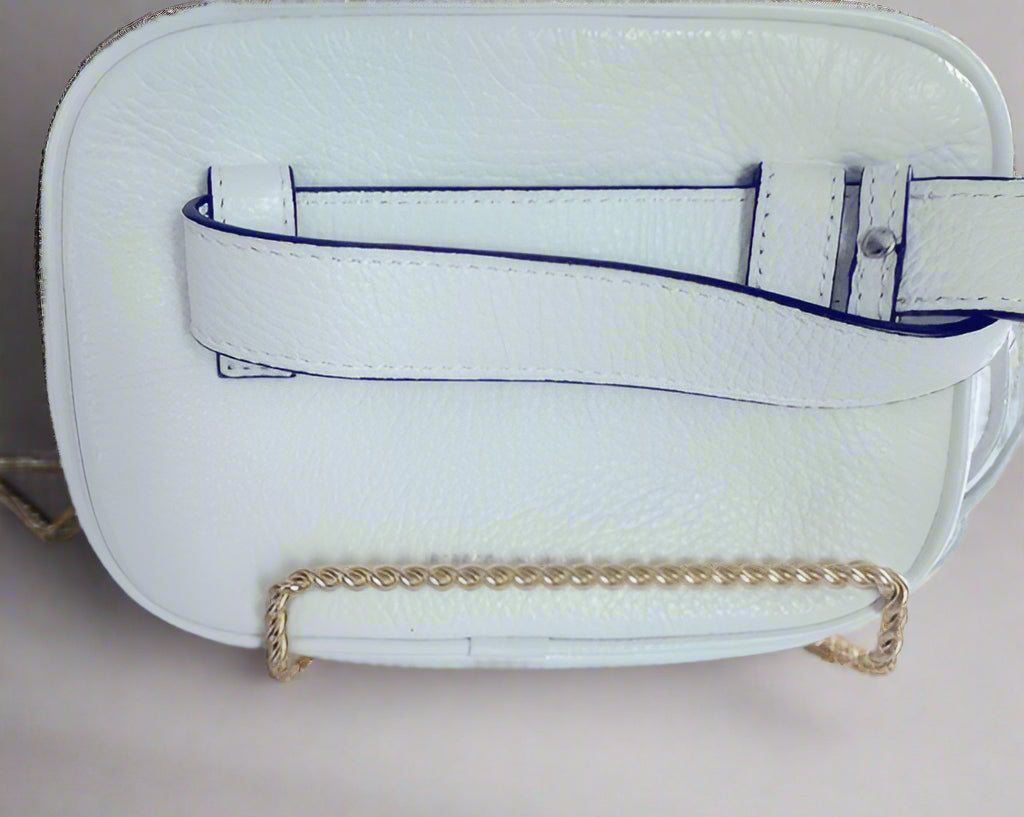 Rebecca Minkoff Bum Bag/ White Leather Crossbody Bag