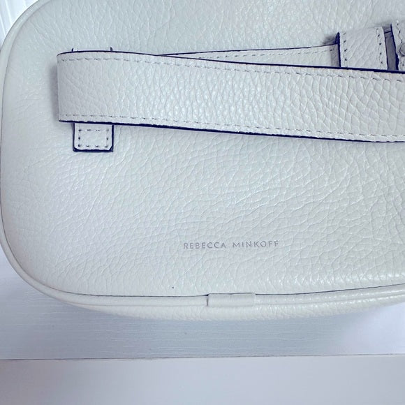Rebecca Minkoff Bum Bag/ White Leather Crossbody Bag