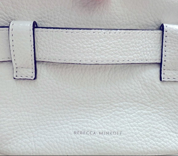 Rebecca Minkoff Bum Bag/ White Leather Crossbody Bag