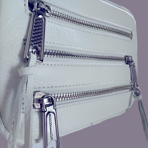 Rebecca Minkoff Bum Bag/ White Leather Crossbody Bag