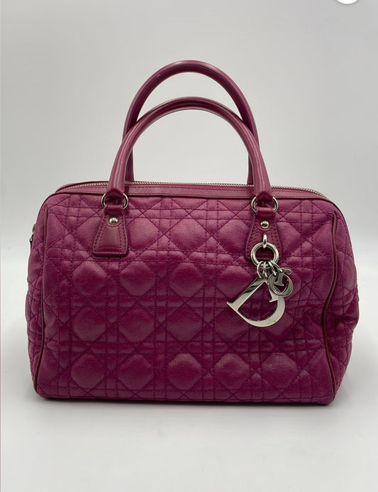 Christian Dior Cannage Boston Bag