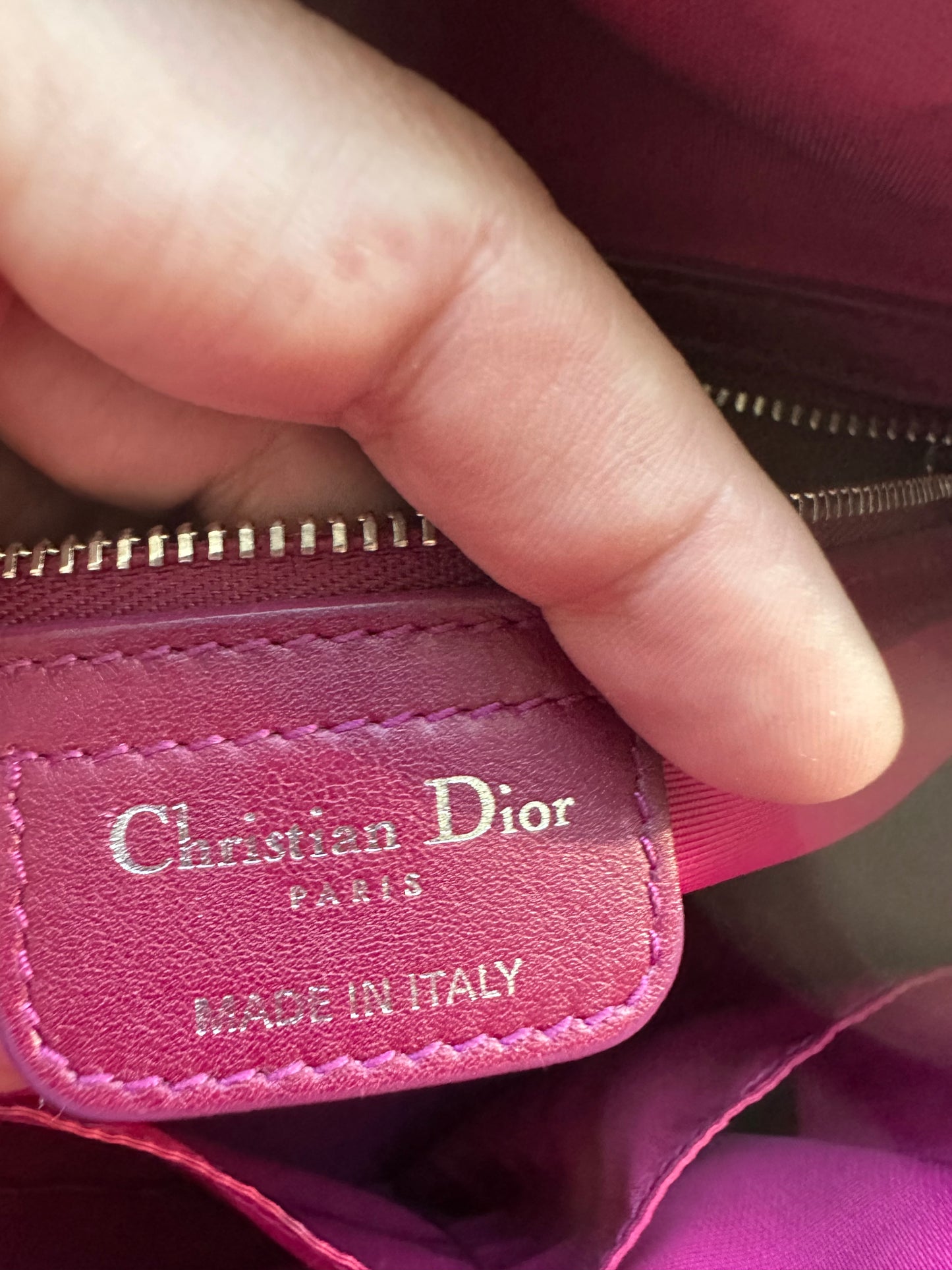 Christian Dior Cannage Boston Bag
