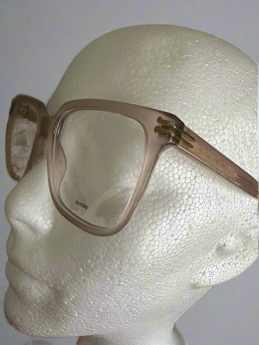NEW! Marc Jacobs Blush/Nude Prescript. Eyeglass Frames (clear glass/no RX)