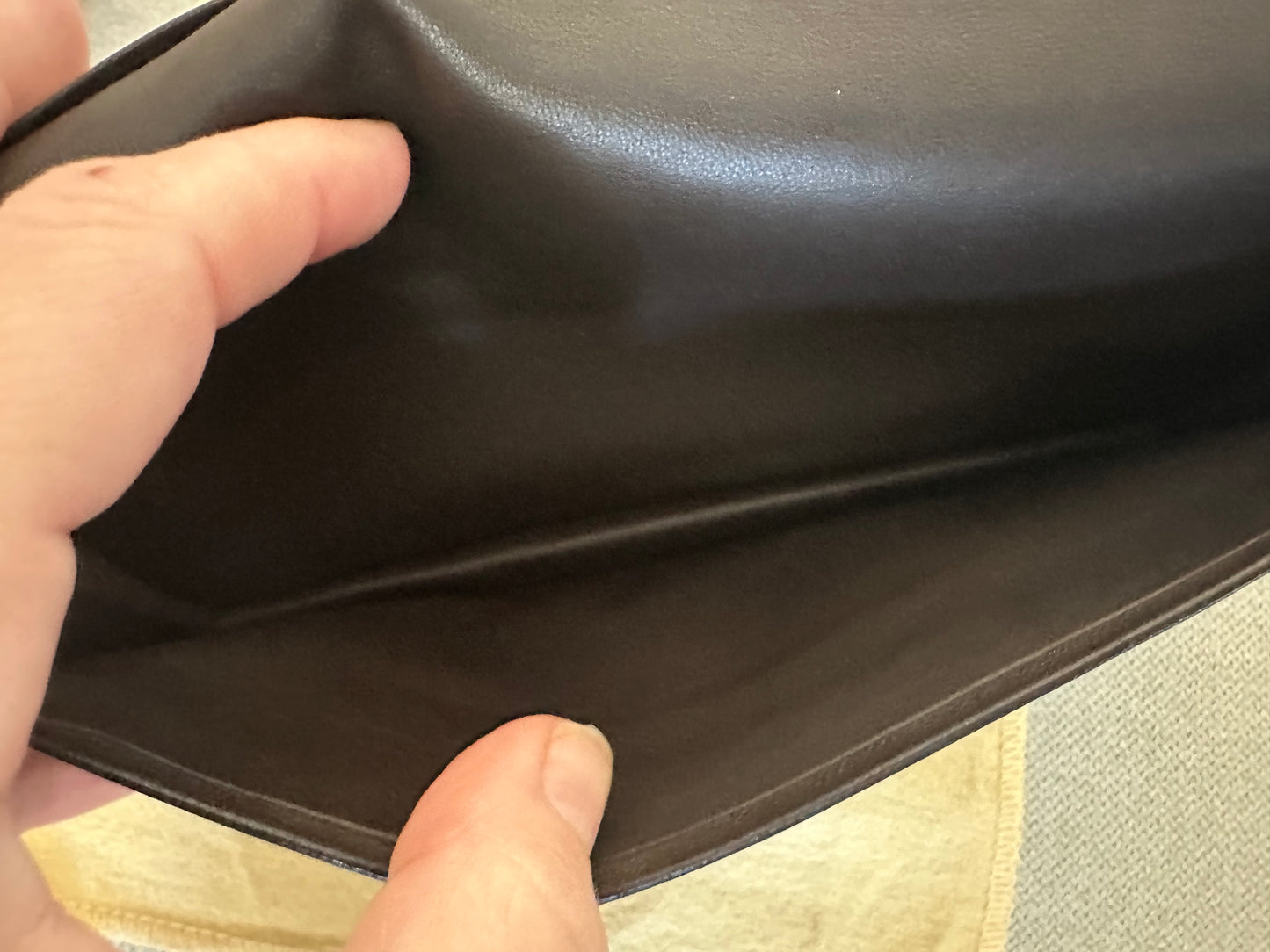 NEW! Loewe Black Long Wallet in Soft-Grained Calfskin Leather
