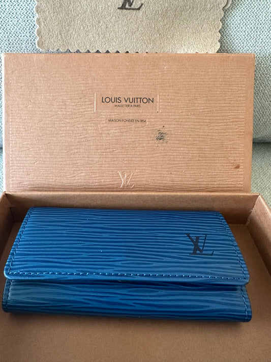 Louis Vuitton Epi Leather 4- Key Case in Toledo Blue